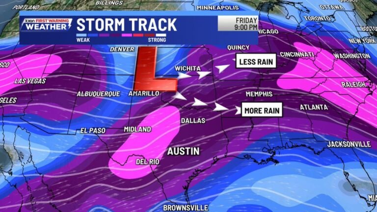 Upper-Level Low Eyed for Texas Late Next Week as Storm Track Signals Rain and Scattered Thunderstorms Across the Southern U.S.