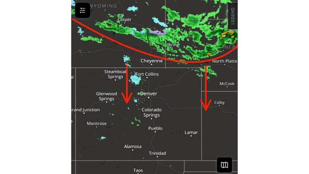 Wyoming to Colorado Cold Front Unleashes High Winds, Mountain Snow and Thunderstorms Across Nebraska and Western Kansas