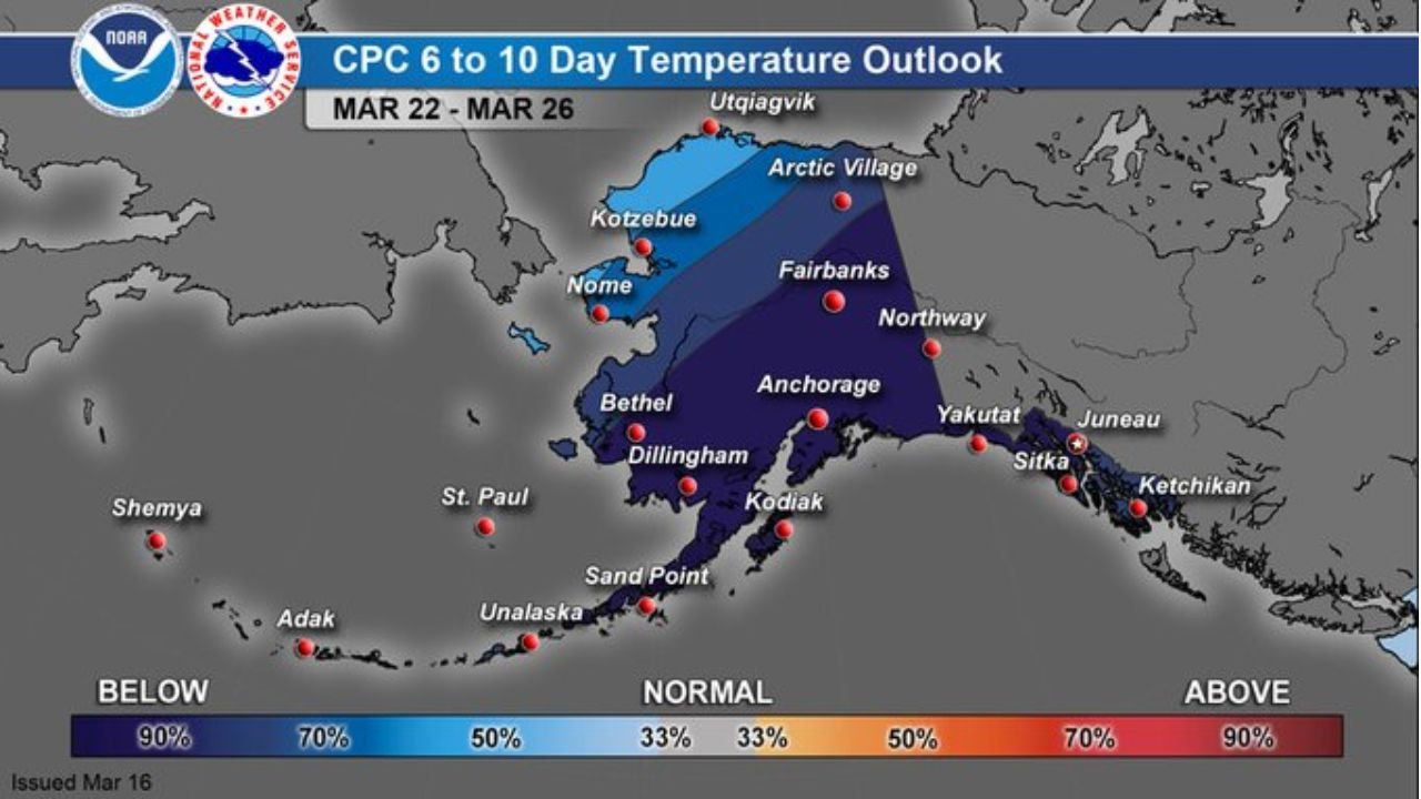 Alaska Cold Crisis Deepens as Fairbanks Struggles to Reach Freezing and Temperatures Plunge to Minus 40 While Below Normal Pattern Locks In Through March