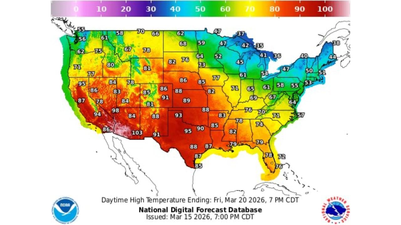 Arizona, New Mexico, Utah, California, and Colorado Brace for Record-Breaking March Heat as Multiple Cities Surge Into 90s and 100s