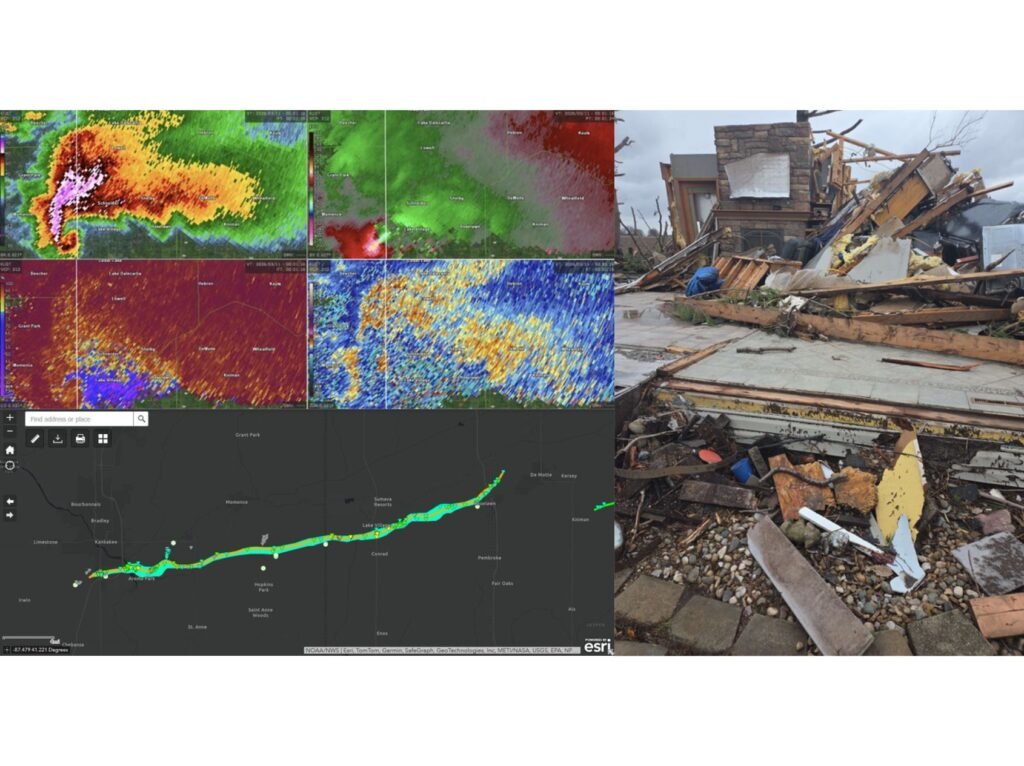 Aroma Park, Illinois to Lake Village, Indiana Tornado Upgraded to High-End EF3 with 160 MPH Winds in March 10 Damage Survey Update