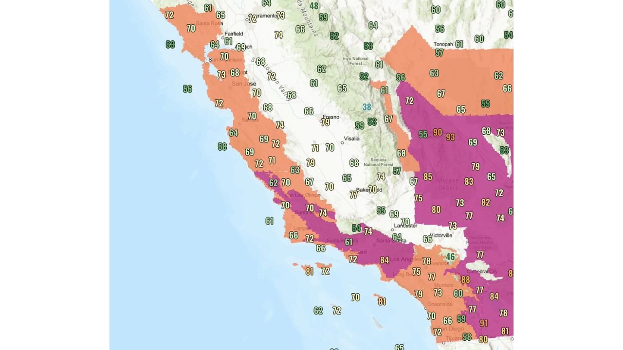 California Sizzles in Late-Night Heat Wave: Malibu Hills Still 87°, San Francisco 72° at 9 PM — Winter Warmth Shatters Seasonal Norms Across Los Angeles, Mojave Desert and Central Coast