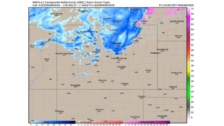Colorado Snowstorm Watch: Denver, Cheyenne, Fort Collins and Nebraska Panhandle Could See Accumulating Snow Late Thursday Into Friday