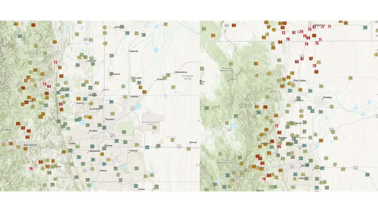 Colorado & Wyoming Windstorm Turns Extreme: 95 MPH Gusts Slam Fort Collins–Cheyenne Corridor While Denver and Boulder Foothills Battle Powerful Mountain Wave Winds