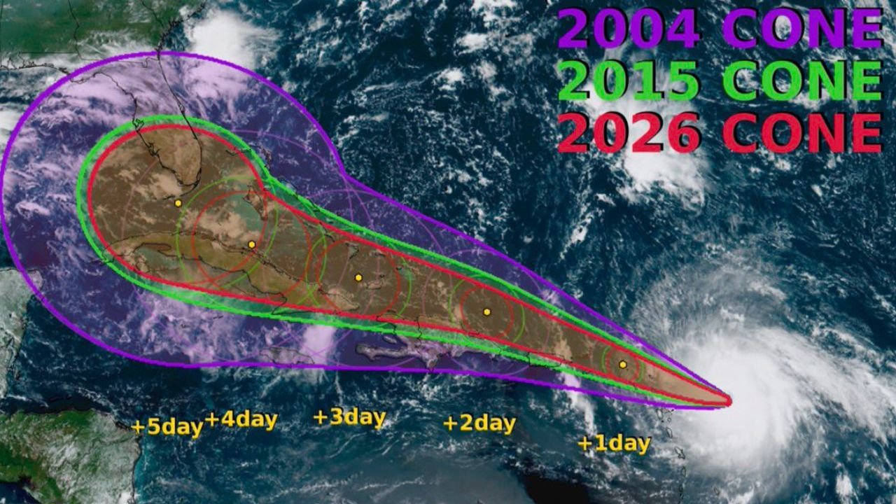 Hurricane Forecast Cones Shrink Over 20 Years — But New ‘Intensity Cone’ Proposal Could Change How Florida, Gulf Coast and Caribbean Prepare for Rapidly Strengthening Storms