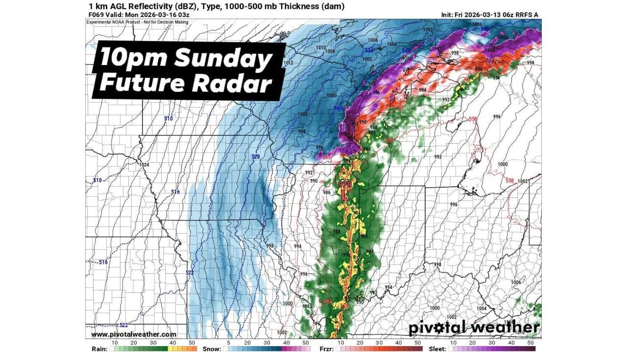 Illinois Braces for Powerful Sunday Evening Squall Line as Damaging Winds and Possible Tornado Threat Target Chicago, Peoria, Springfield and Central Illinois