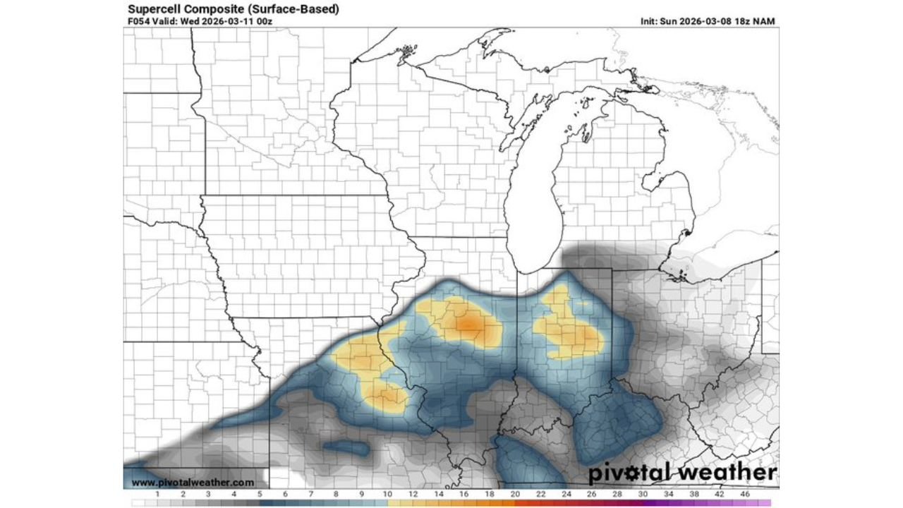 Illinois, Missouri, Indiana and Wisconsin Could See Tornadoes and Explosive Supercells Tuesday as Dangerous Storm Environment Builds Near Chicago, Peoria and Springfield