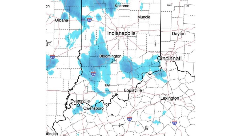 Indiana, Ohio and Kentucky See Snow on Radar That Never Reaches Ground as Dry Air Causes Overnight “Virga” Event Around Indianapolis, Cincinnati and Louisville
