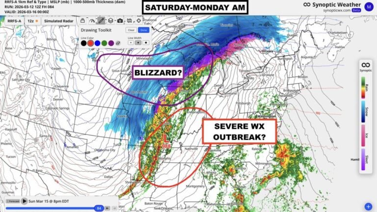 Iowa, Minnesota, Arkansas and Tennessee Brace for Monster Weekend Storm as Blizzard Threat and Tornado Outbreak Collide Across Central U.S.