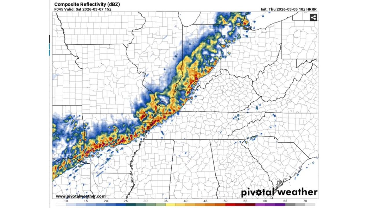Kentucky Bracing for Fast-Moving Saturday Storm Line as Damaging Winds Threaten Communities from Western to Central KY