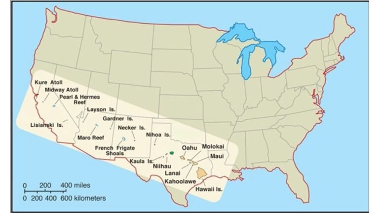 Map Shows Hawaii to Scale With Mainland U.S., Revealing Just How Vast the Aloha State Really Is