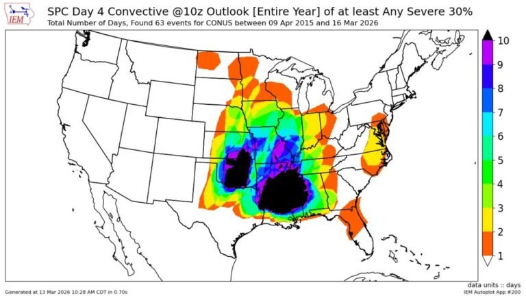 Maryland, Virginia and Pennsylvania Face Rare 30% Severe Storm Risk as Powerful System Targets the Mid-Atlantic