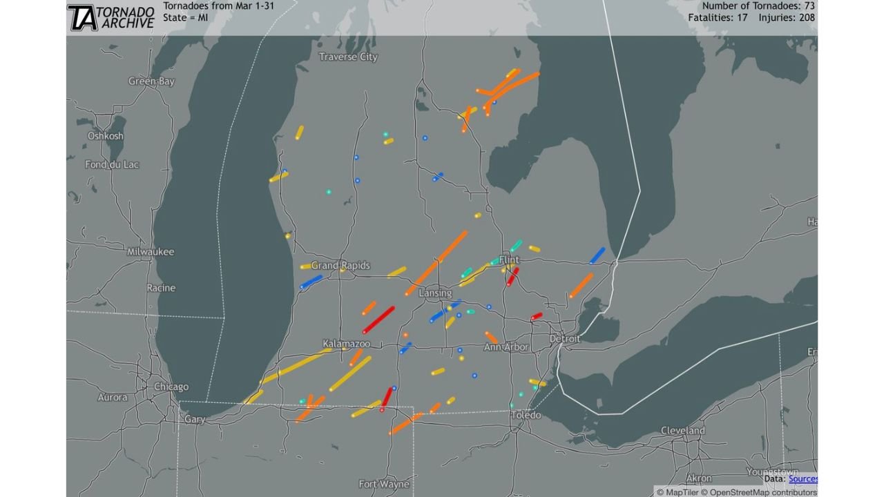 Michigan Could See Earliest EF3 or Stronger Tornado On Record As Violent Storm Threat Raises Concern Across The State