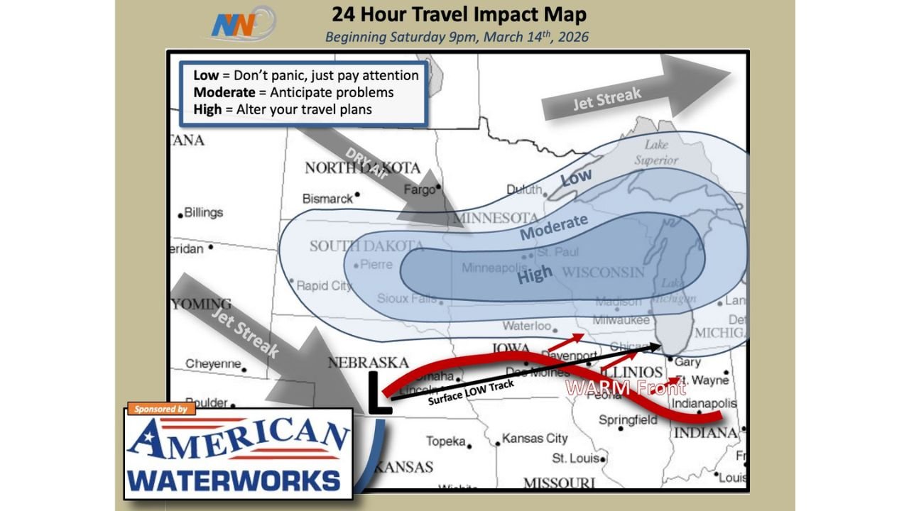 Minnesota, Wisconsin, Iowa, South Dakota, and Northern Illinois Brace for Major Weekend Winter Storm as High Travel Impacts Emerge From Minneapolis to Milwaukee