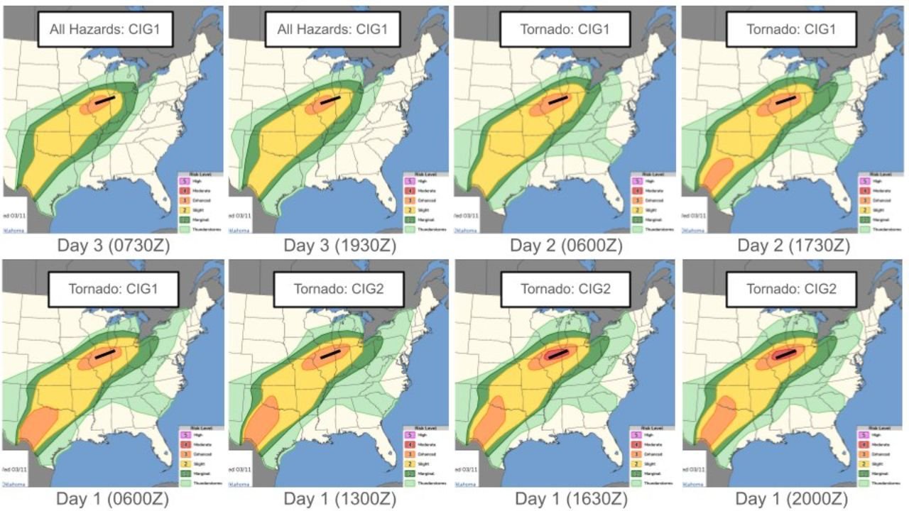 Missouri, Illinois, Arkansas, Kentucky, Tennessee, Indiana, and Ohio Brace for Escalating Tornado Threat as March 10 Severe Outlook Upgrades from CIG1 to CIG2 Across the Mid-South and Ohio Valley