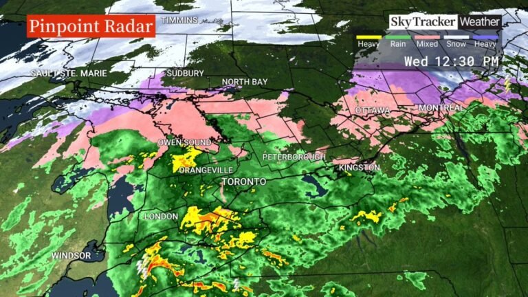 Ontario and Quebec Hit by Worsening Freezing Rain Event as 30,000 Hydro One Customers Lose Power and Ice Band Stretches from Sudbury to Ottawa and Montreal