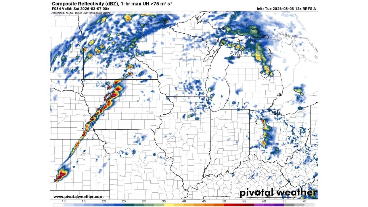 Plains Storm Line Could Slam Missouri, Iowa and Illinois Friday Night With Damaging Winds Before Reaching Michigan Early Saturday