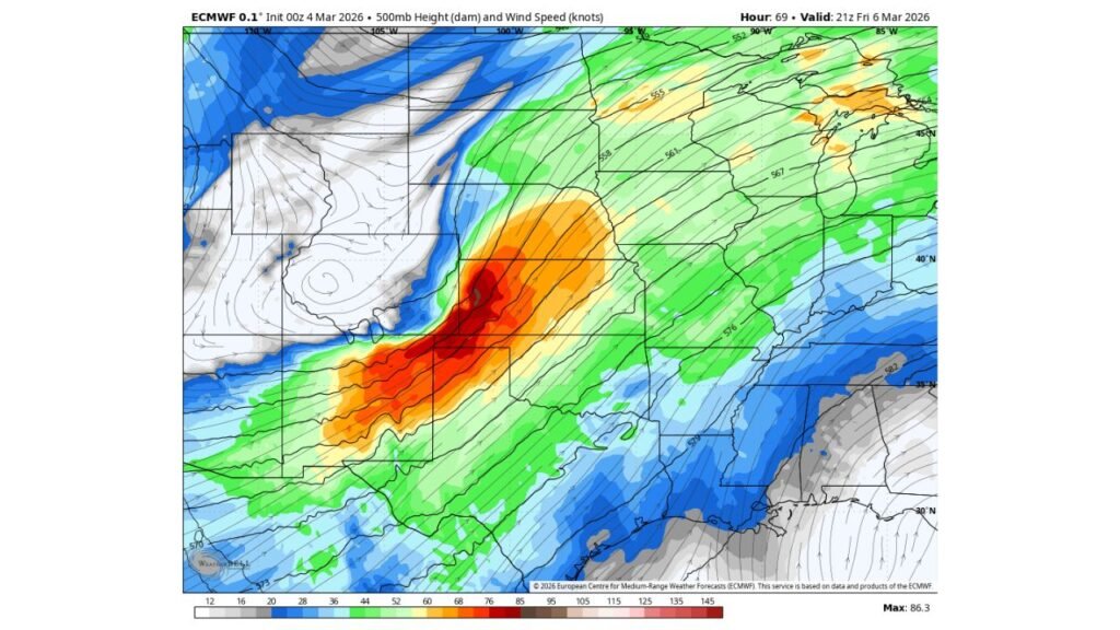 Powerful Jet Stream Over Texas and Oklahoma Signals Major Severe Weather Threat Friday as Forecasters Maintain 30% Risk Across the Central U.S.