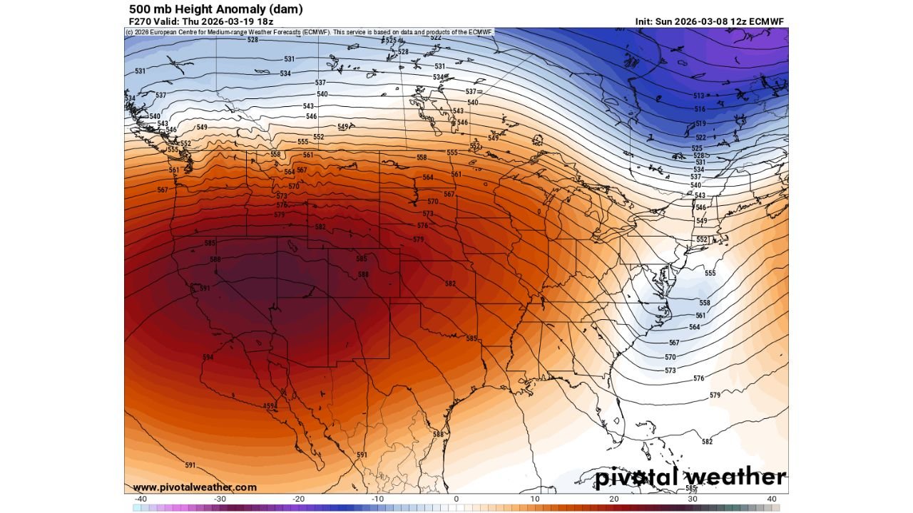 Texas, Arizona, New Mexico and California Could See Rare Extreme Warmth While New York, Pennsylvania and New England Turn Colder
