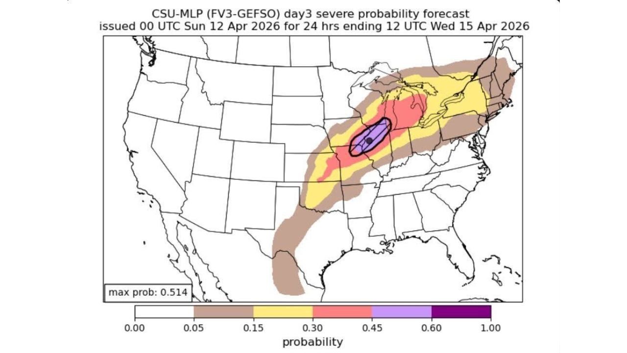 All Hazards Severe Weather Alert Issued for Northwest Illinois and Northeast Iowa Tuesday as 51 Percent Severe Probability and 75 mph Winds Signal a High End Outbreak From Rockford Through Dubuque and Waterloo