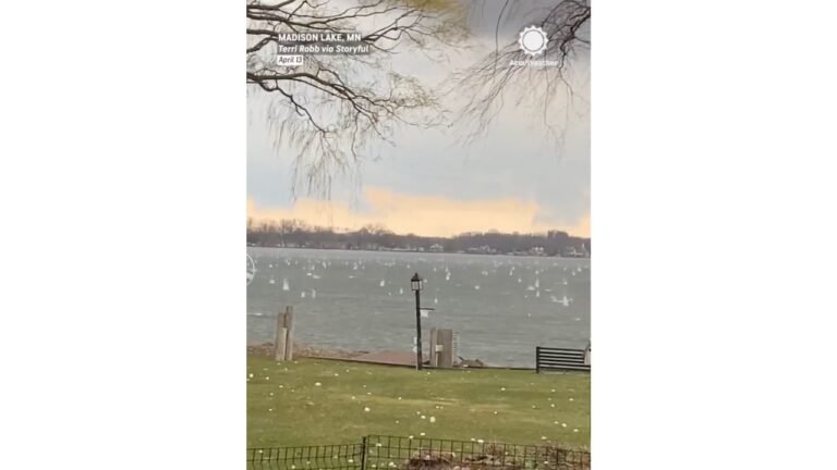 Baseball Sized Hail Pounds Madison Lake Minnesota as Severe Storms Sweep the Region