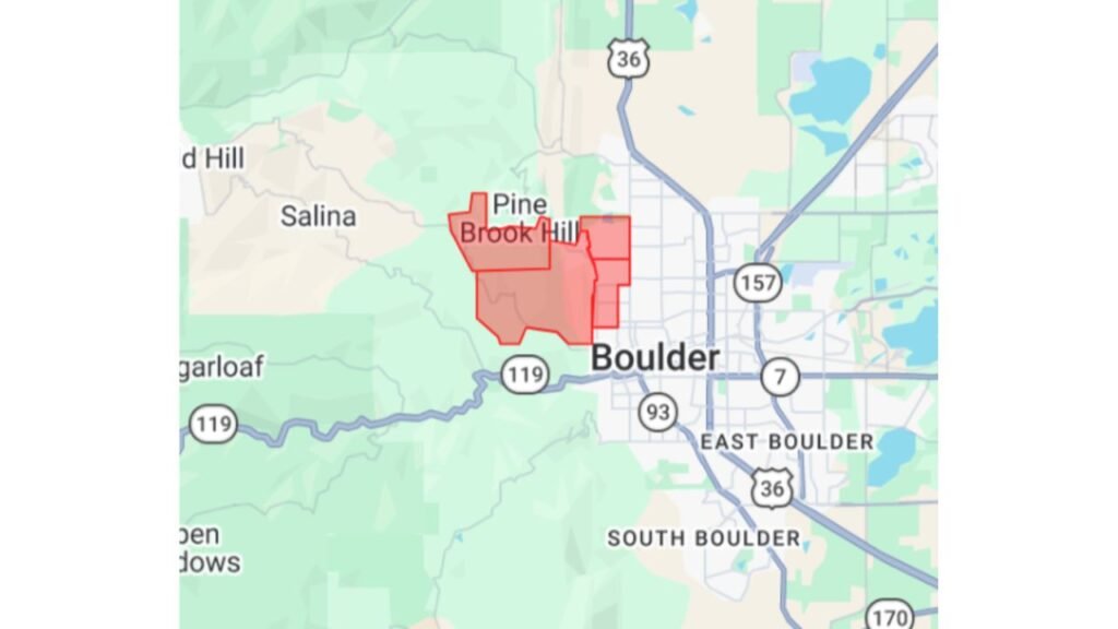 Boulder Colorado Evacuation Warning Issued For Pine Brook Hills Area West Of Hawthorne Avenue So Residents Should Prepare To Leave Immediately Due To Wildfire Threat