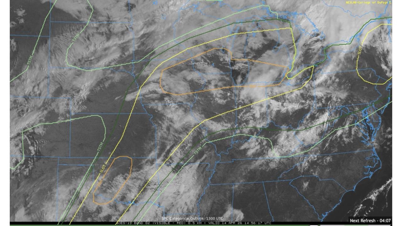 Breaking Afternoon Update for the Midwest as Clearing Skies Are Actually Raising the Tornado Threat Higher With Explosive Storm Development Now Becoming More Likely This Evening