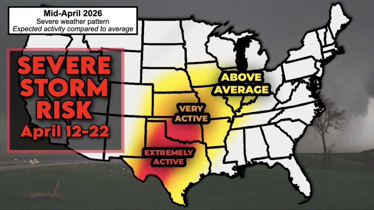 Central U.S. Severe Weather Alert Issued for April 12 to 22 as Texas, Kansas, Oklahoma and Midwest Face Prolonged Storm Threat