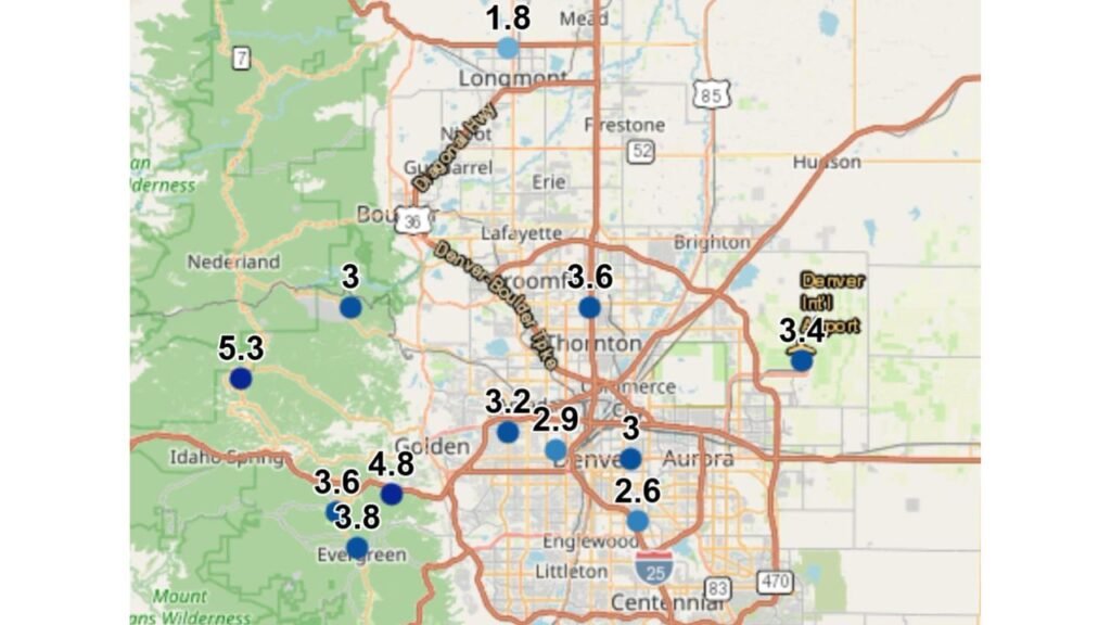 Colorado Snowfall Hits Denver Golden and Evergreen as April Storm Drops Up to 5.3 Inches Across the Metro Area