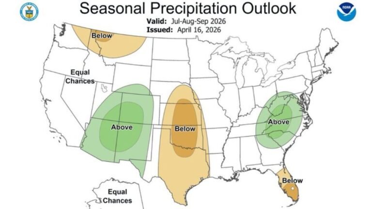 Florida and the Deep South Face One of the Hottest Driest Summers in Years as Below Normal Rain Forecast Through September With Mid 90s Arriving by May