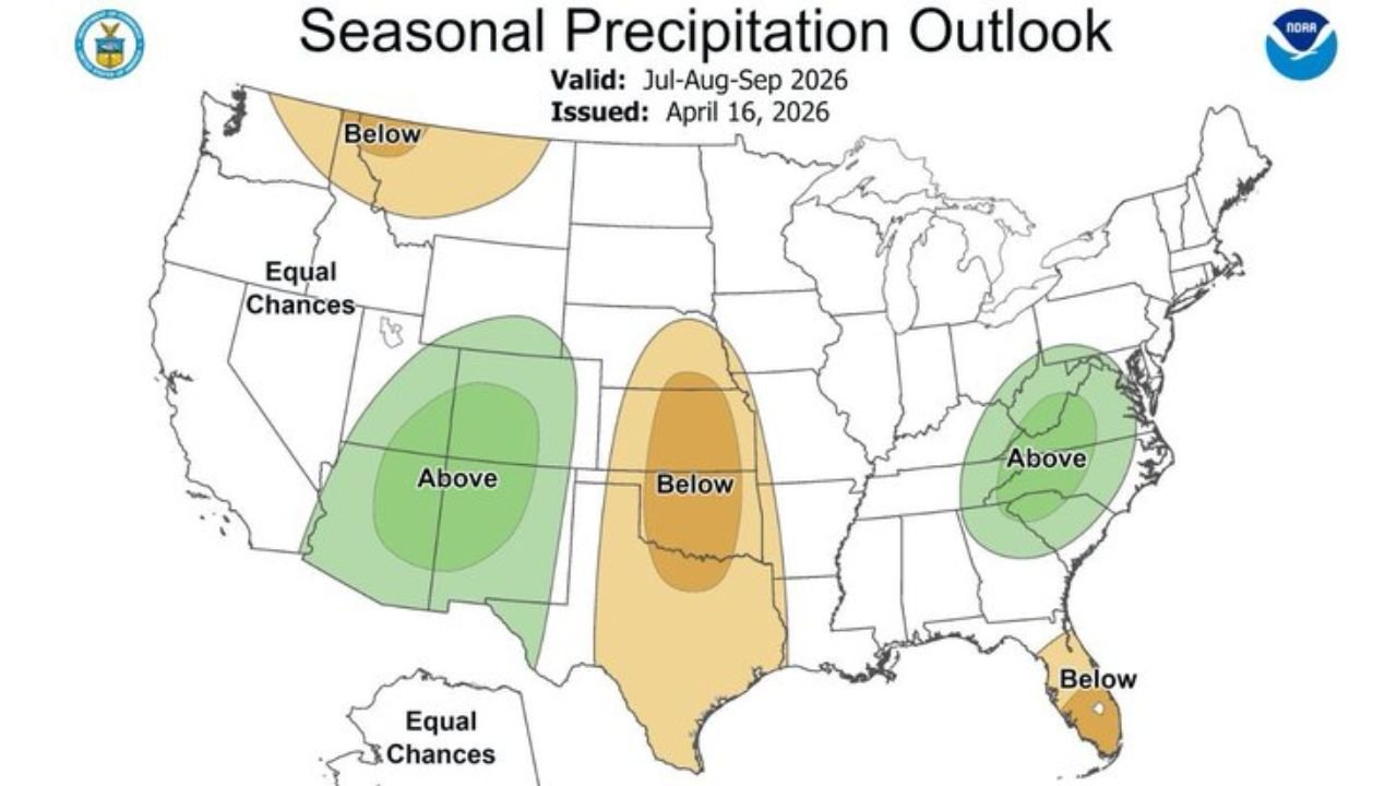 Florida and the Deep South Face One of the Hottest Driest Summers in Years as Below Normal Rain Forecast Through September With Mid 90s Arriving by May