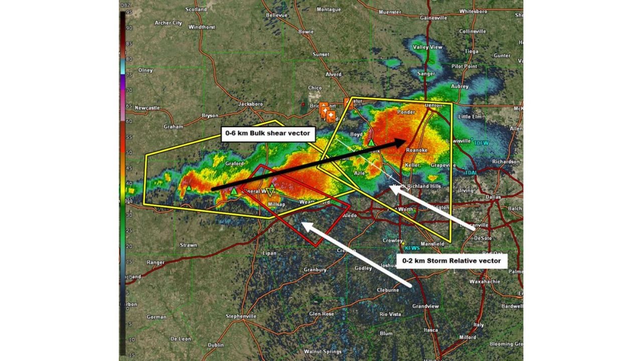 Fort Worth, Weatherford and North Richland Hills Face Heavy Rain and Embedded Large Hail as HP Supercells Track Northeast Through Dallas-Fort Worth Tuesday
