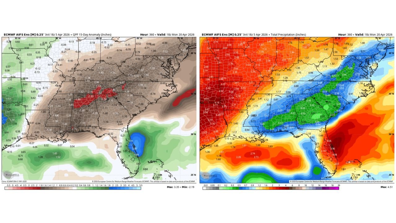 Georgia, Florida, Alabama and Carolinas Told to Watch Worsening Drought Pattern as New Forecast Shows Rain Staying Away