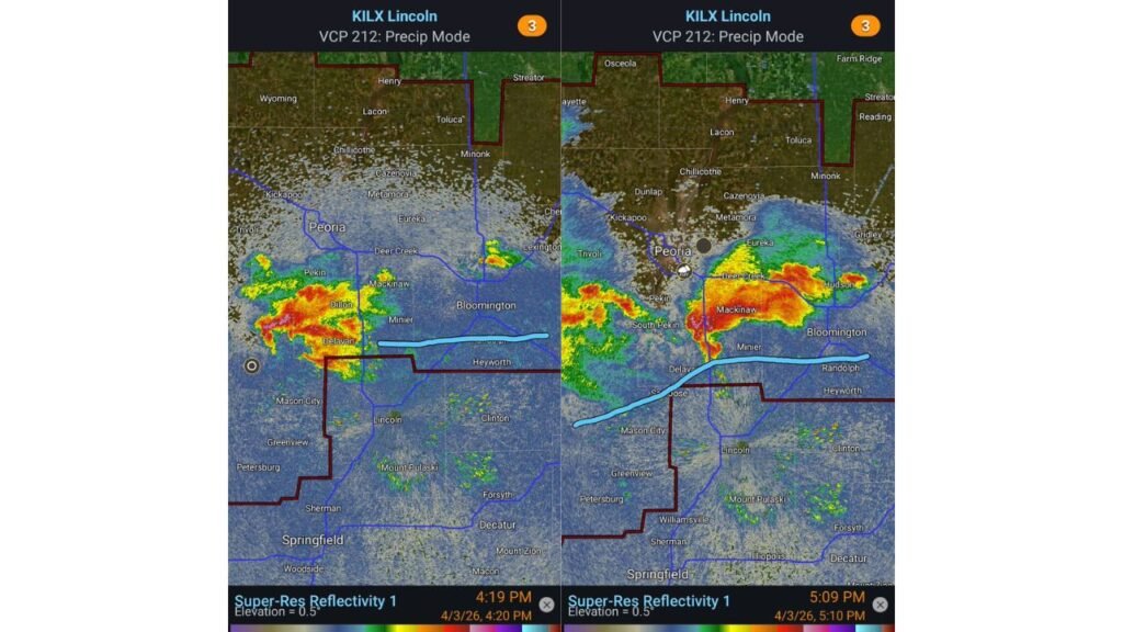 Illinois Storm Breakdown Reveals Why Peoria Bloomington Supercell Nearly Produced A Strong Tornado But Fell Short