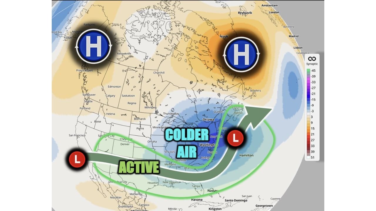 Iowa, Illinois and Michigan Corn Belt Faces Late Frost Threat as Greenland and Alaska High Pressure Shoves Cold Air South While Georgia, Tennessee and Louisiana Finally See Drought-Breaking Rain Chance