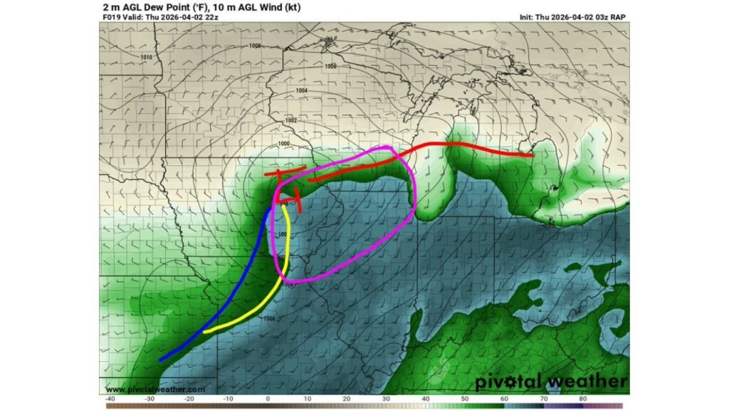 Iowa Illinois and Wisconsin Residents Urged To Stay Alert As Developing Boundary Could Trigger Strong Tornadoes Thursday
