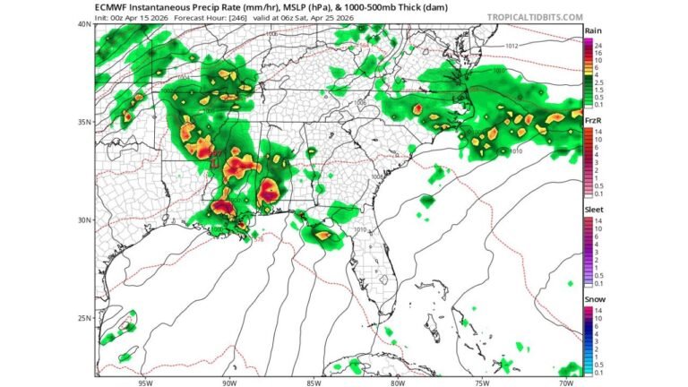 Is a Major Storm Outbreak Coming for Arkansas, Tennessee, Mississippi and Louisiana the Week of April 25?
