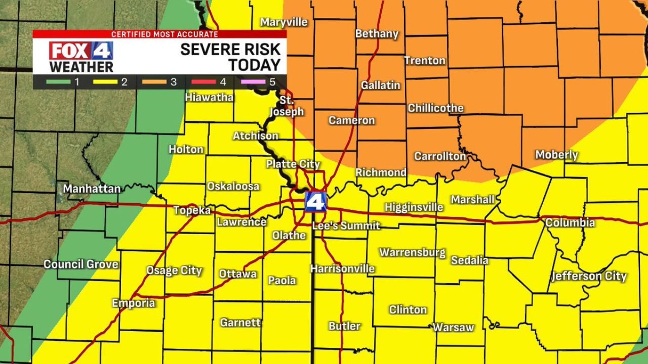 Kansas Missouri Residents Urged To Stay Alert As 3PM To 9PM Severe Storm Window Targets Kansas City With Damaging Winds And Tornado Risk