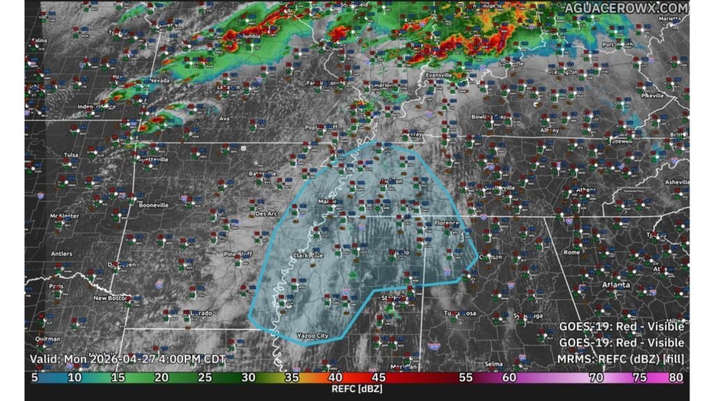 Mid-South Cap Breaking Within Hours as Jackson and Tupelo Corridor Faces All Severe Hazards This Afternoon