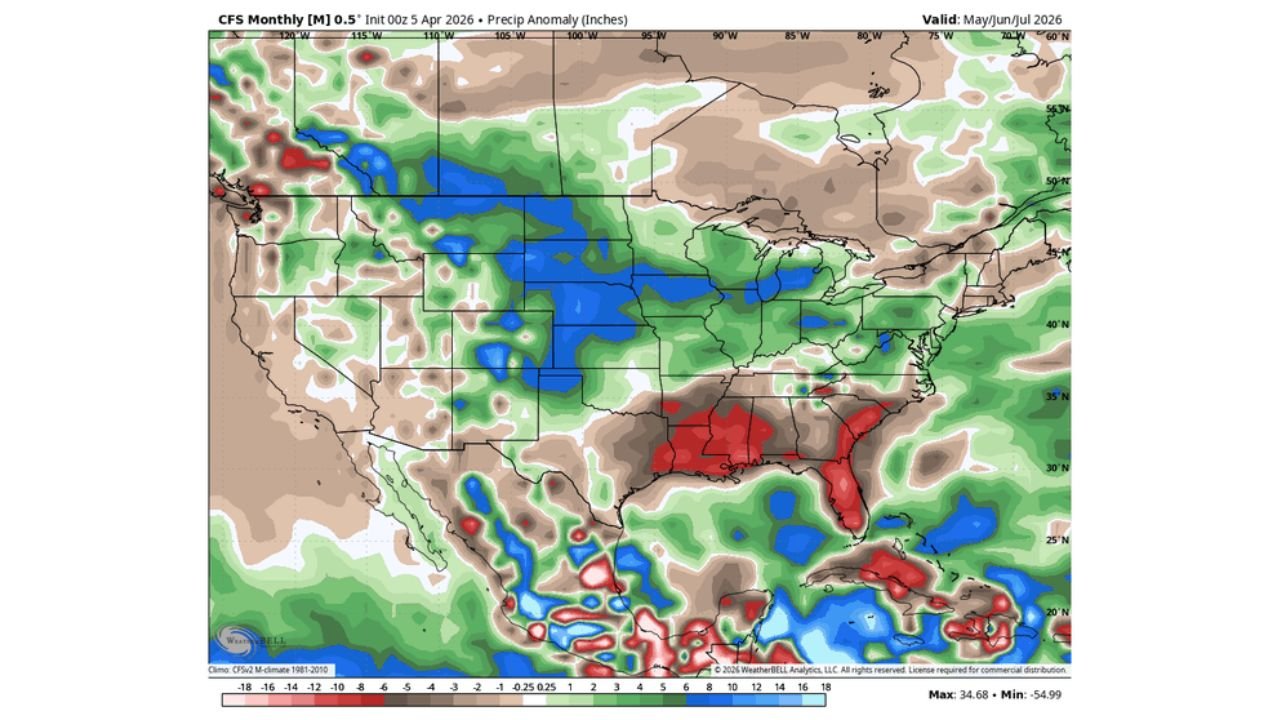 Midwest, Great Lakes and Southern States Told to Watch Developing Summer Rain Pattern as New Forecast Signals Major Shift