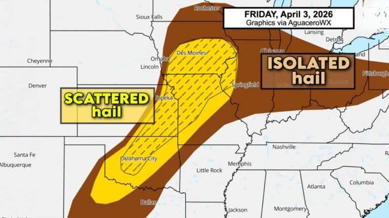 Midwest Severe Weather Alert Expands From Missouri And Iowa Border Down To Red River Valley With Damaging Winds And Tornado Risk Today