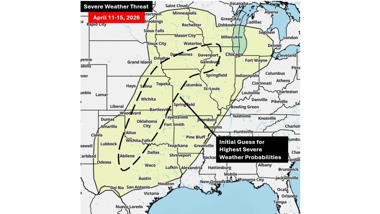 Multi Day Severe Weather Threat Expanding From Texas Oklahoma Arkansas Into Mississippi Alabama and Tennessee Starting Saturday So Residents Should Prepare for Ongoing Storm Risk Next Week