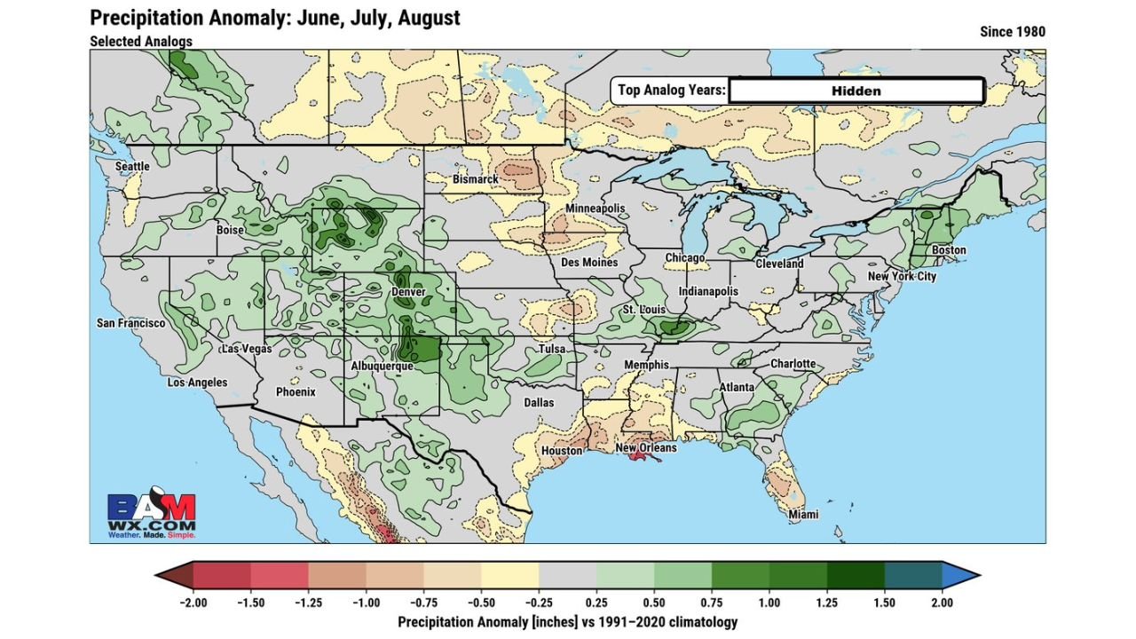 New Seasonal Forecast Shows Ohio Valley States Facing Summer Dryness While Rockies and Southwest Turn Wetter So People Should Stay Alert Early