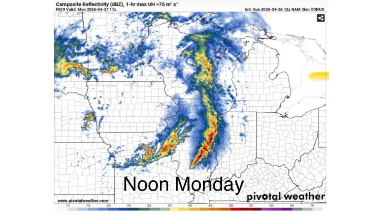 Northern Illinois Storm Clusters Through Midday Monday May Dampen Late Day Severe Weather as Atmosphere Race to Recharge Before Evening
