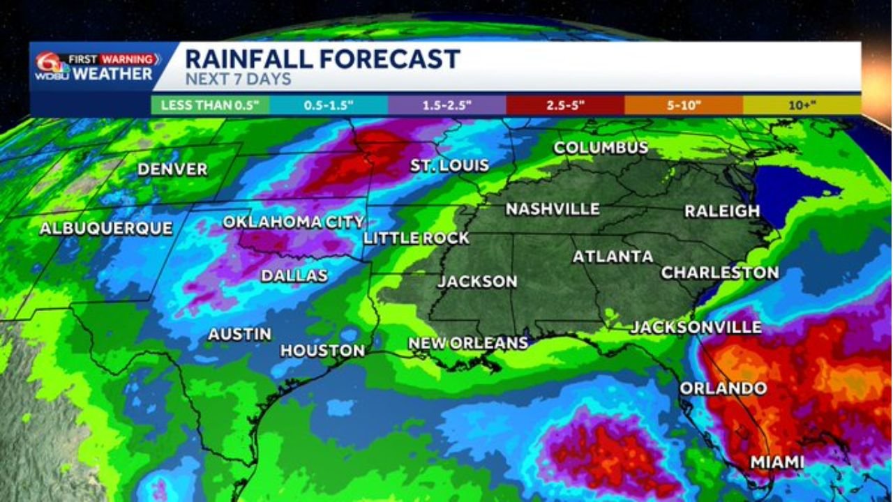 Southeast Drought Alert Issued for Texas, Louisiana, Mississippi, Alabama and Georgia as Rainfall Disappears for 10 Days