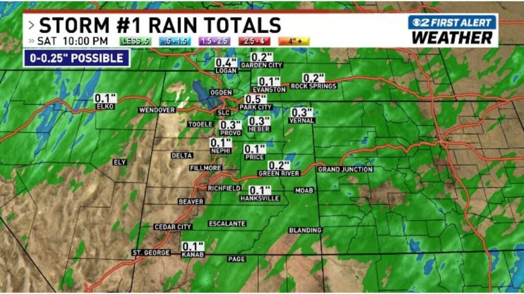 Utah New Weather Update Warns Northern and Eastern Utah Residents to Watch Weekend Storm Then Bigger Statewide System Next Week