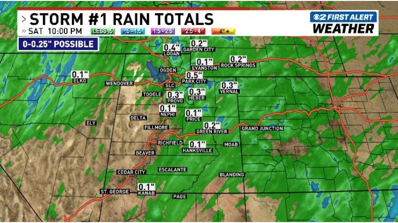 Utah New Weather Update Warns Northern and Eastern Utah Residents to Watch Weekend Storm Then Bigger Statewide System Next Week