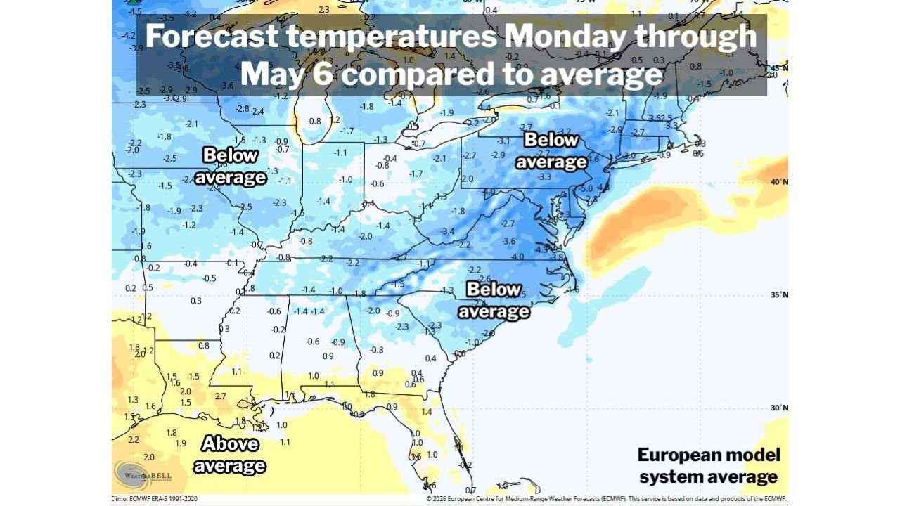 Washington D.C. Just Logged Its Warmest April Since 1872 — Now 15 Days of 80-Degree Heat Give Way to a Cold Snap That Lasts Through May