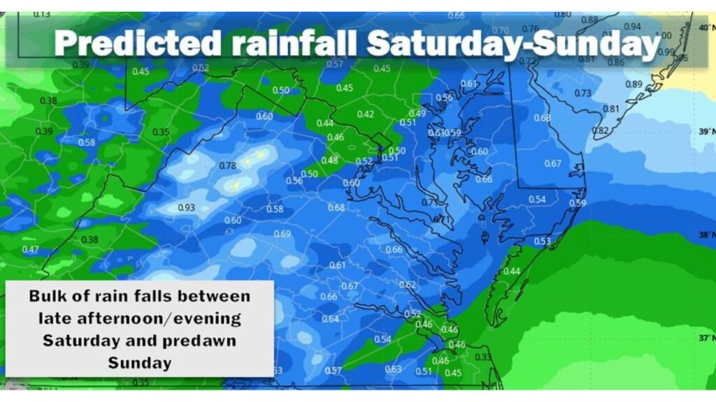 Washington D.C., Maryland and Virginia Get Half an Inch of Rain Saturday Night but Morning Plans Stay Dry as Rain Holds Off Until 4 PM