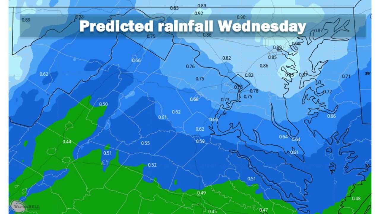 Wednesday Front Brings Best Shot at Rain Since Last Summer as Severe Drought Region Eyes 0.5 to 1.0 Inches